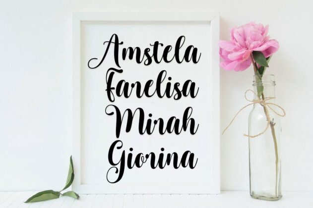 Allenia Script Poster 2