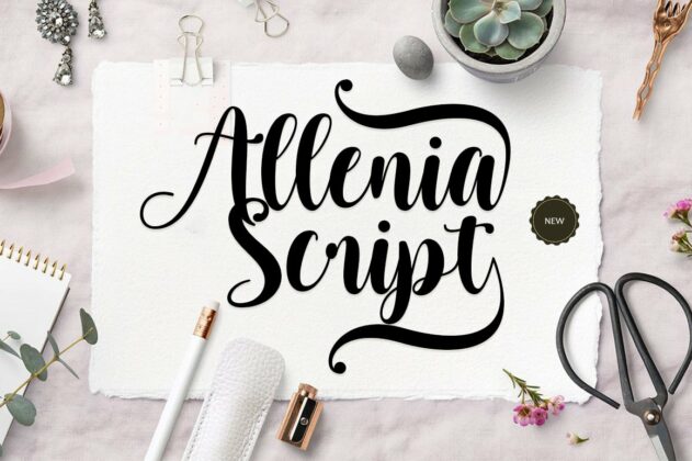 Allenia Script Poster 6