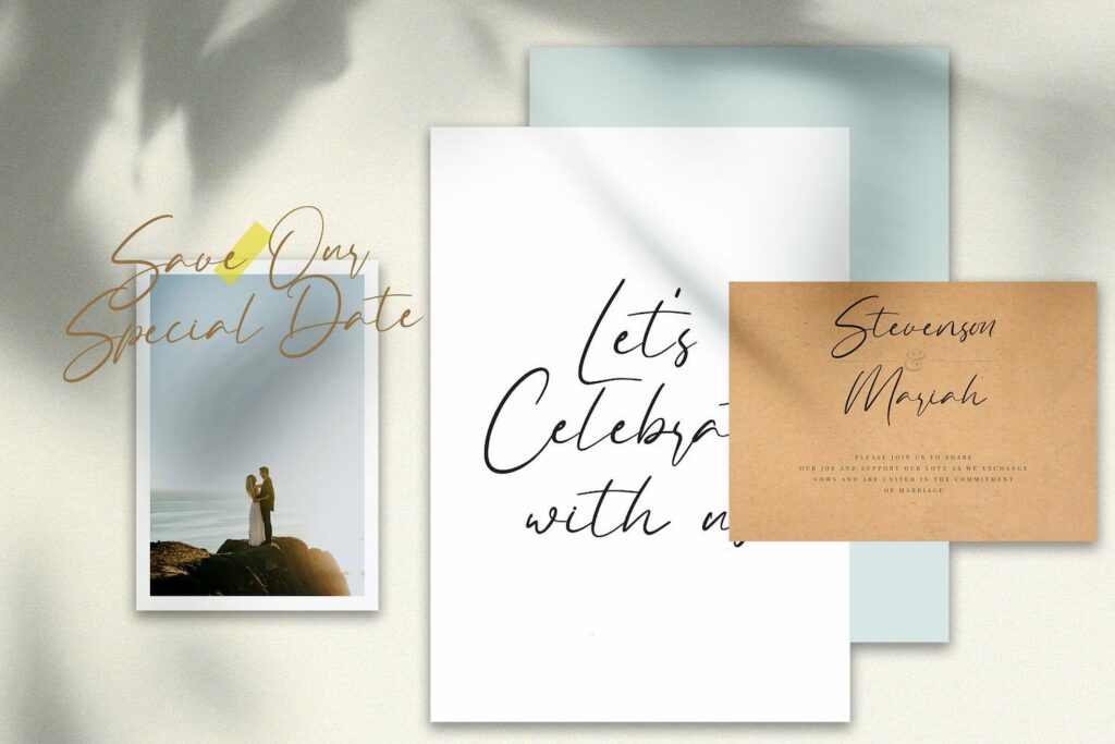 Allezia Sttacy - Handwritten Font Poster 2