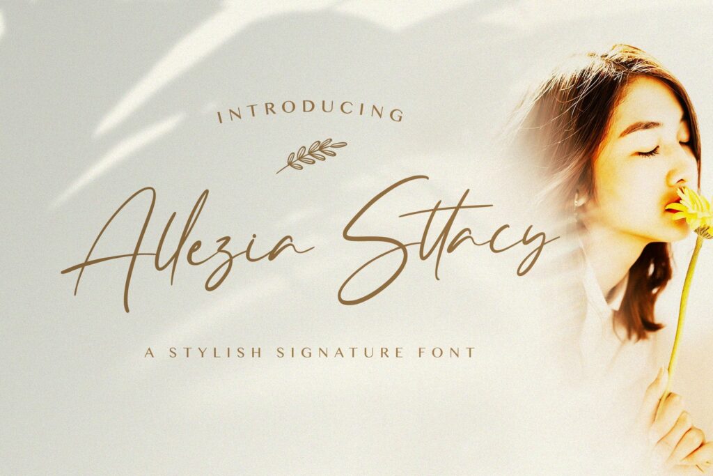 Allezia Sttacy - Handwritten Font Poster 10