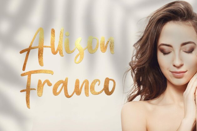Allison Franco - Handwritten Font Poster 3