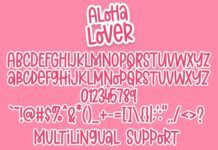 Aloha Lover Font Poster 1