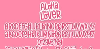 Aloha Lover Font Poster 1