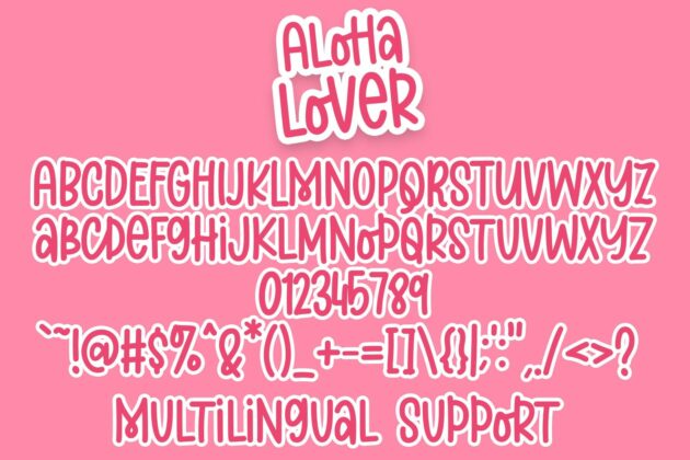 Aloha Lover Font Poster 1