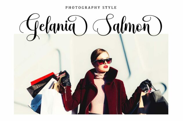 Amedina Script Font Poster 5