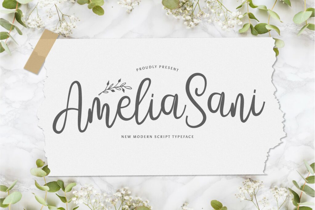 Amelia Sani - Handwritten Font Poster 5