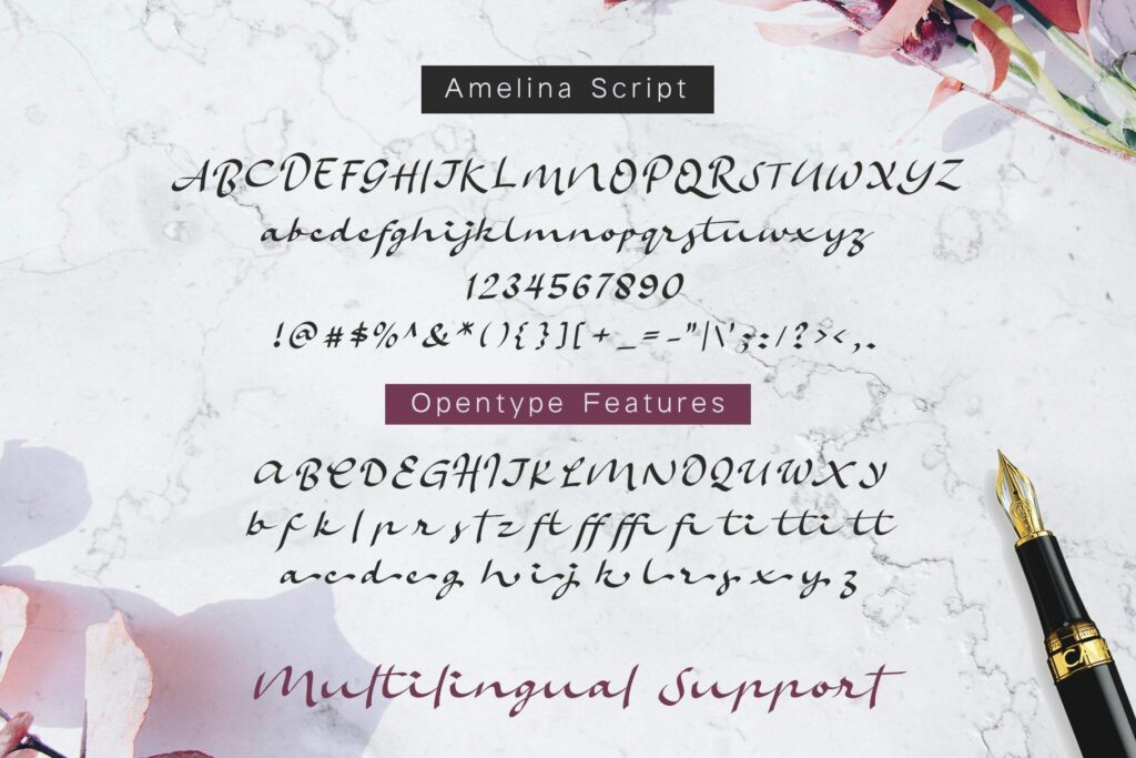 Amelina Font Duo Poster 7