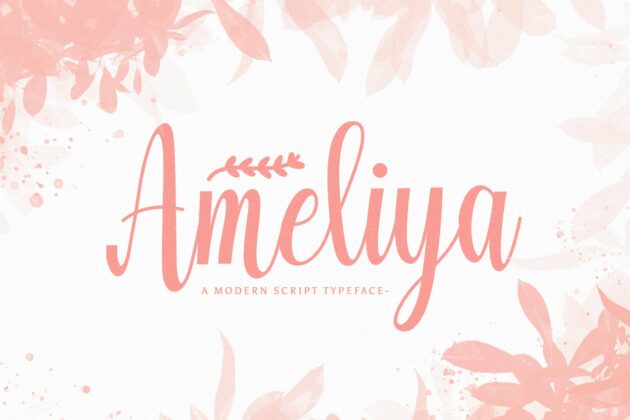 Amelya - Handwritten Font Poster 7