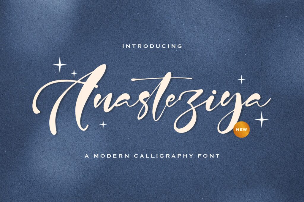 Anasteziya - Calligraphy Font Poster 8