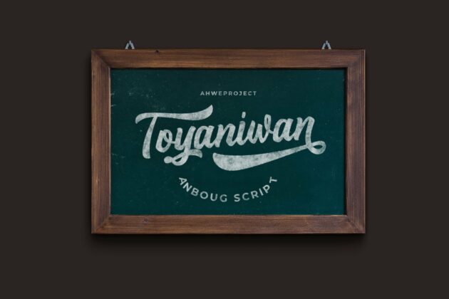 Anboug - Bold Handwritten Font Poster 2