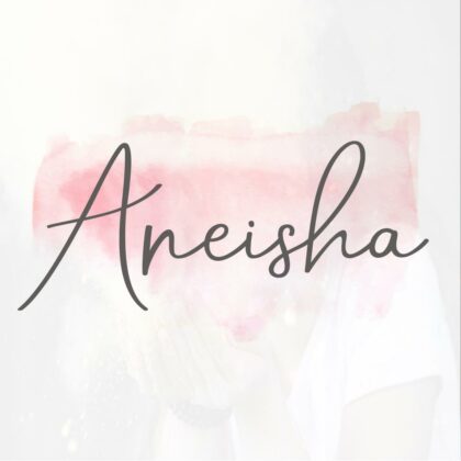 Aneisha Script Font Poster 9
