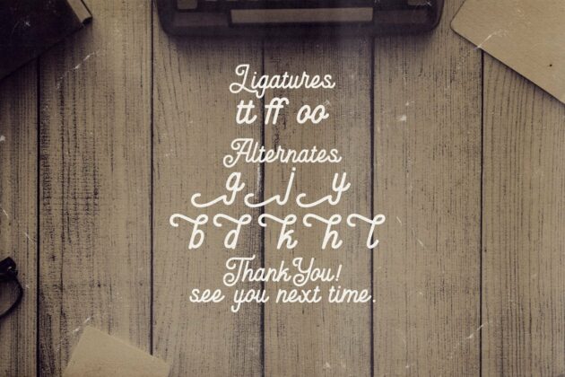 Anelka Fambuya - Monoline Retro Script Font Poster 4