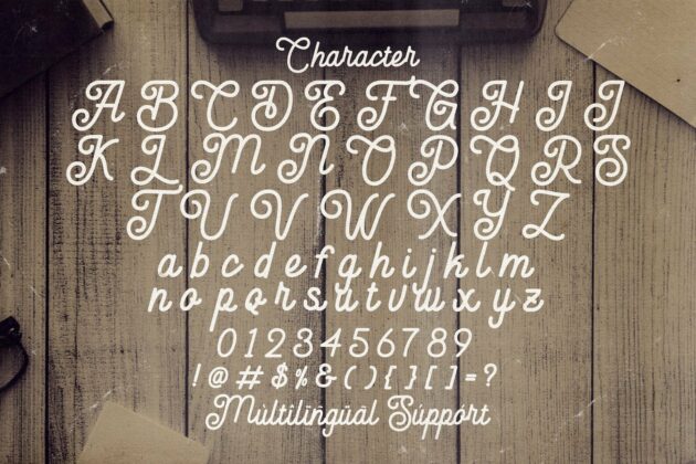 Anelka Fambuya - Monoline Retro Script Font Poster 5