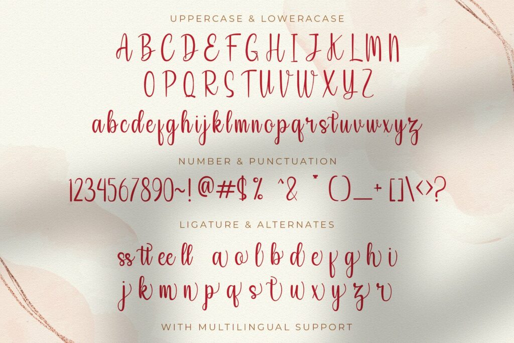 Angela Hasuky - Handwritten Font Poster 2