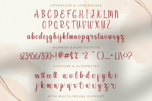 Angela Hasuky - Handwritten Font Poster 2