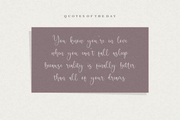 Angelic Matilda Beautiful Modern Calligraphy Font Poster 5