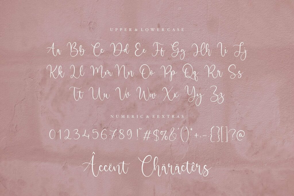 Angelic Matilda Beautiful Modern Calligraphy Font Poster 6