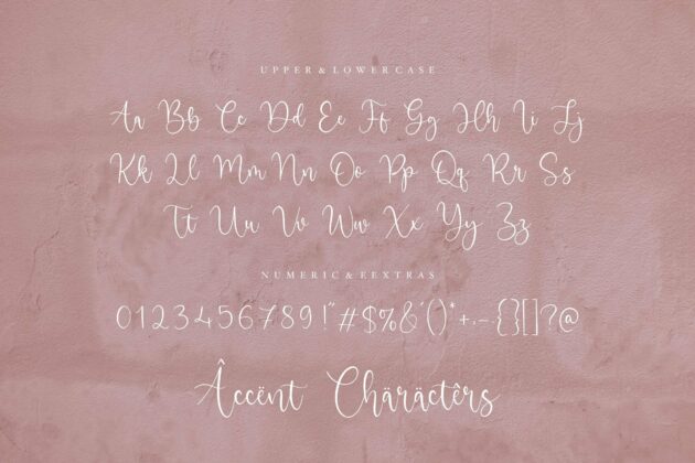Angelic Matilda Beautiful Modern Calligraphy Font Poster 6