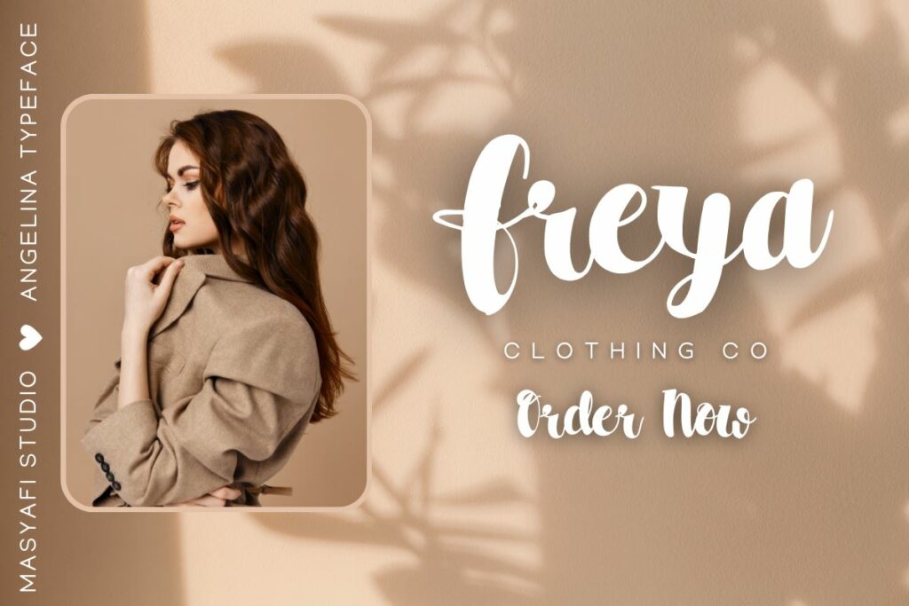 Angelina - Modern Handwritten Font Poster 1
