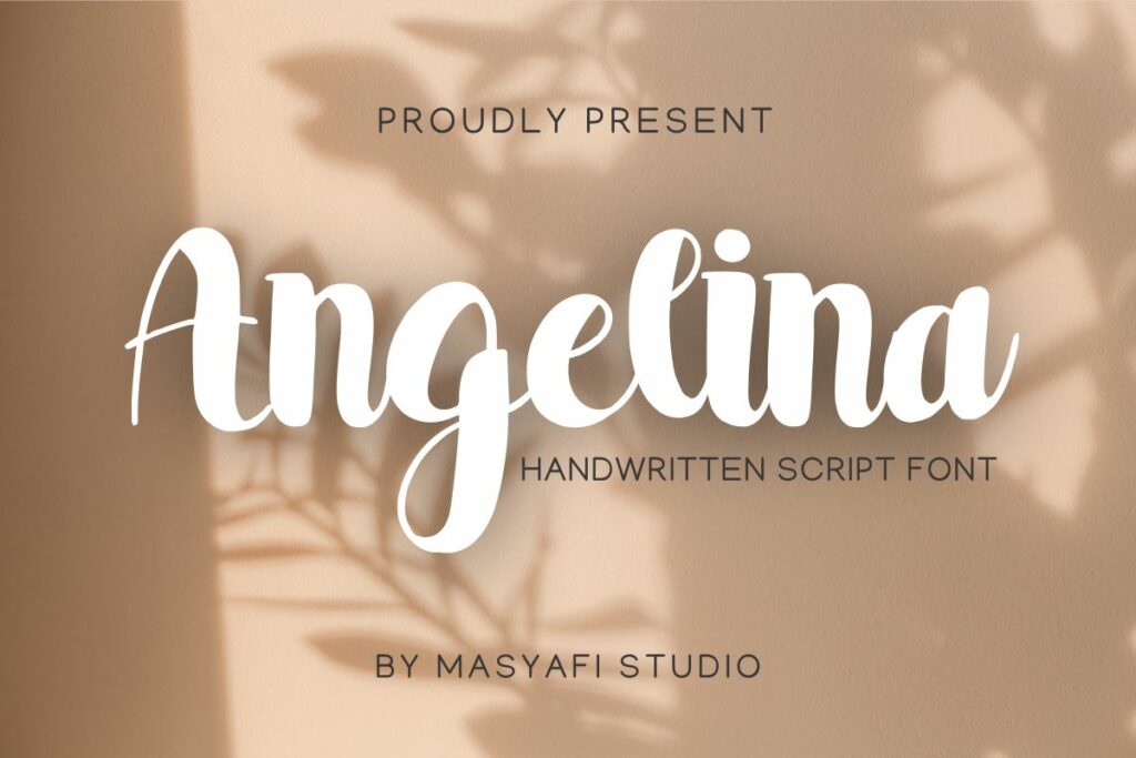 Angelina - Modern Handwritten Font Poster 7