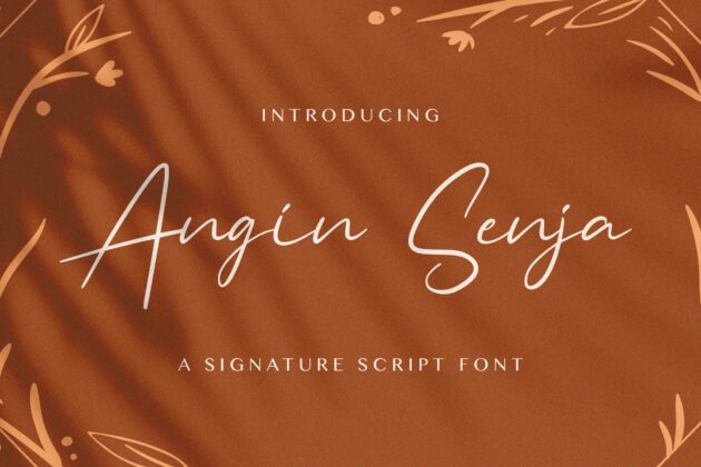 Angin Senja - Handwritten Font Poster 6