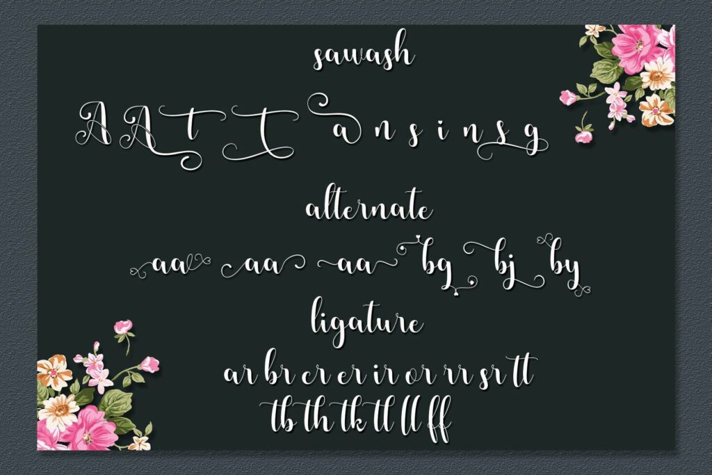 Annissa Script Poster 8