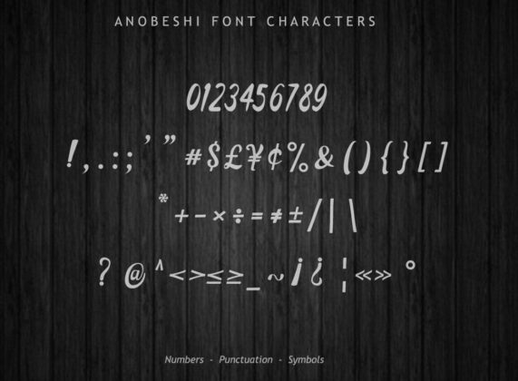Anobeshi Font Poster 5