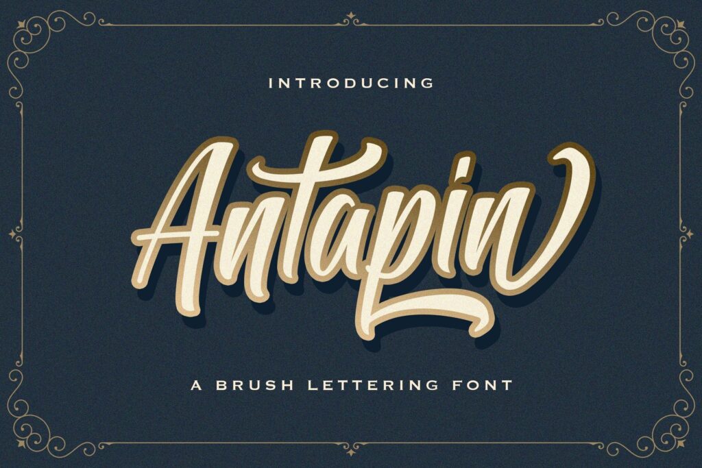 Antapin - Bold Script Font Poster 7