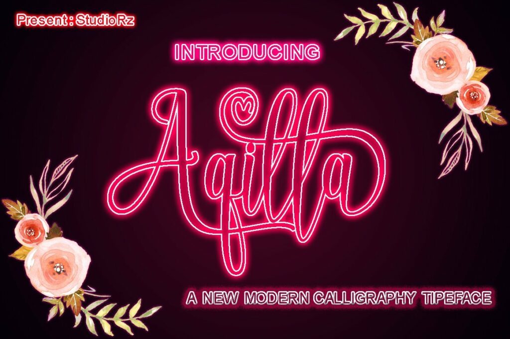 Aqilla Script Poster 1