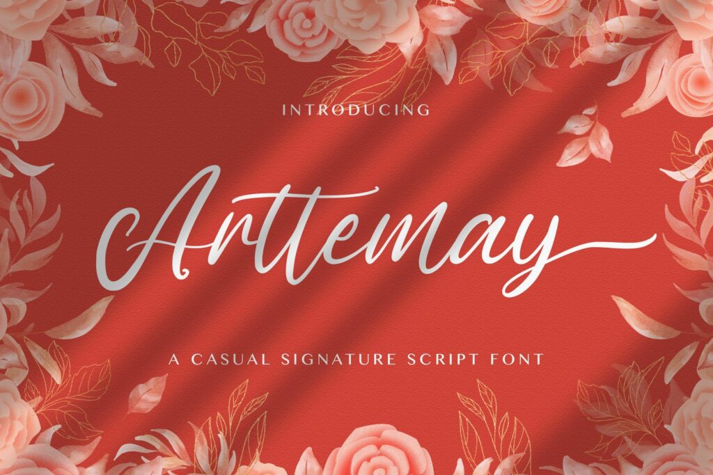Arttemay - Handwritten Font Poster 2
