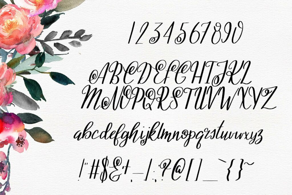 Ashleigh Script Poster 1