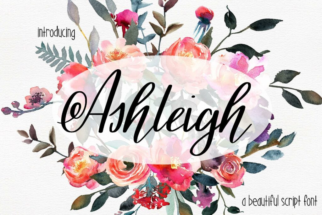Ashleigh Script Poster 2