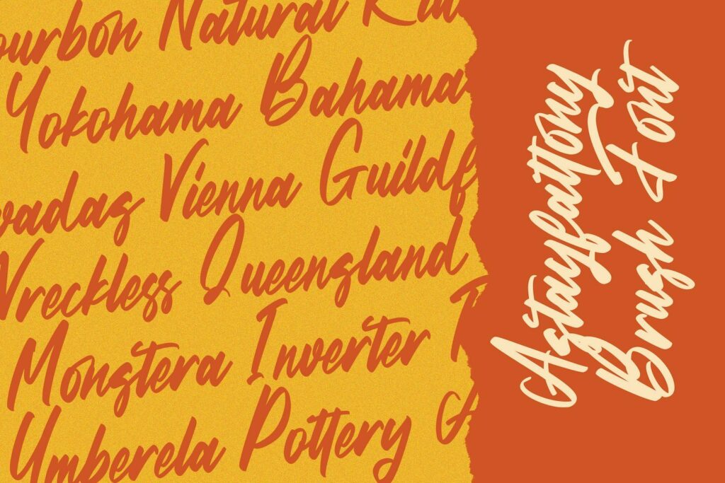 Astayfattony - Handwritten Font Poster 4