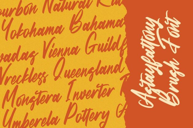 Astayfattony - Handwritten Font Poster 4