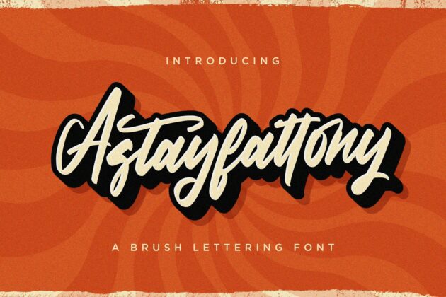 Astayfattony - Handwritten Font Poster 6