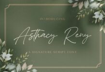 Asthacy Reny - Handwritten Font Poster 1