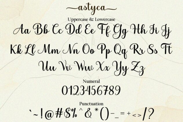 Astica Script Poster 2