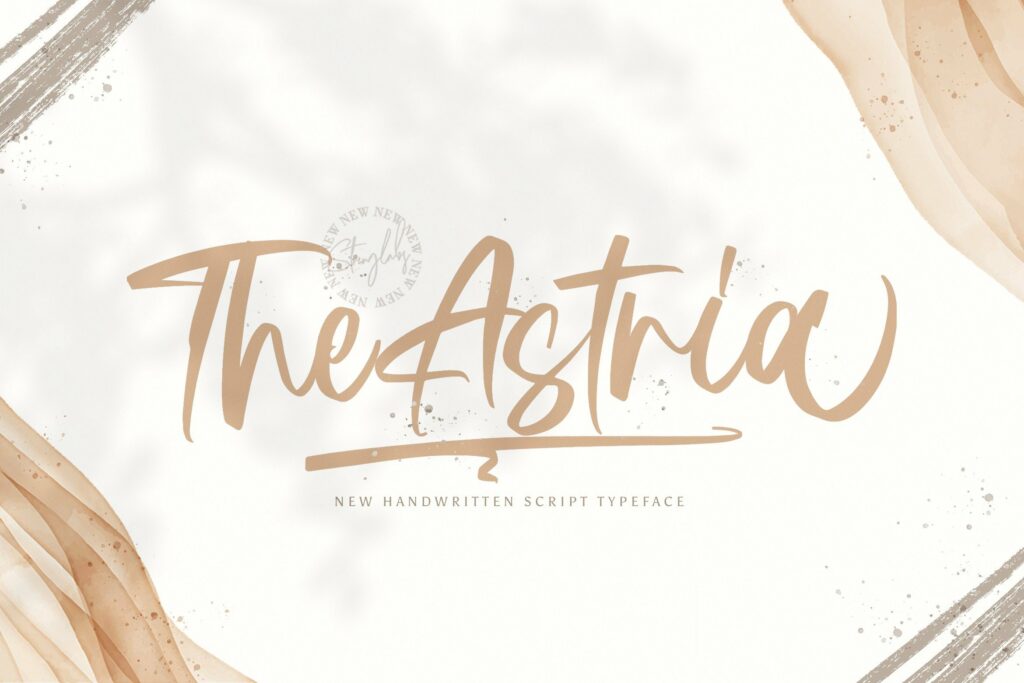 Astria - Handwritten Font Poster 1