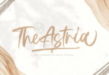 Astria - Handwritten Font Poster 1