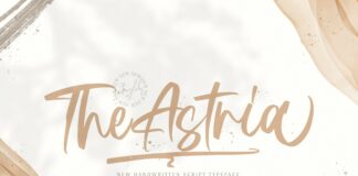 Astria - Handwritten Font Poster 1