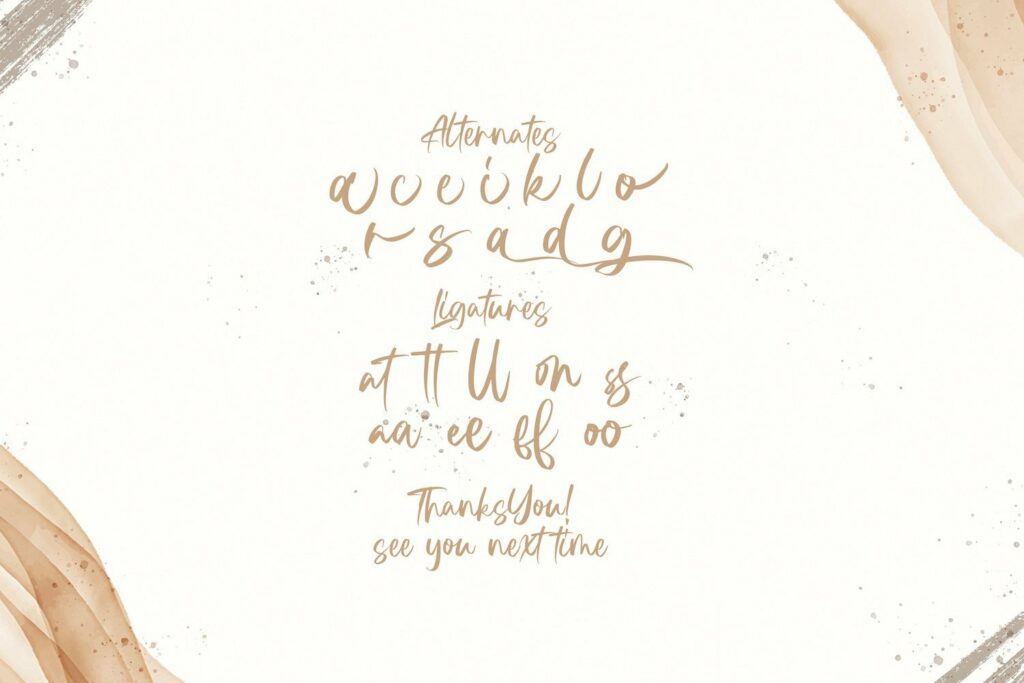 Astria - Handwritten Font Poster 3