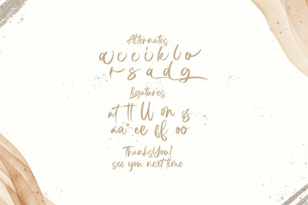 Astria - Handwritten Font Poster 3