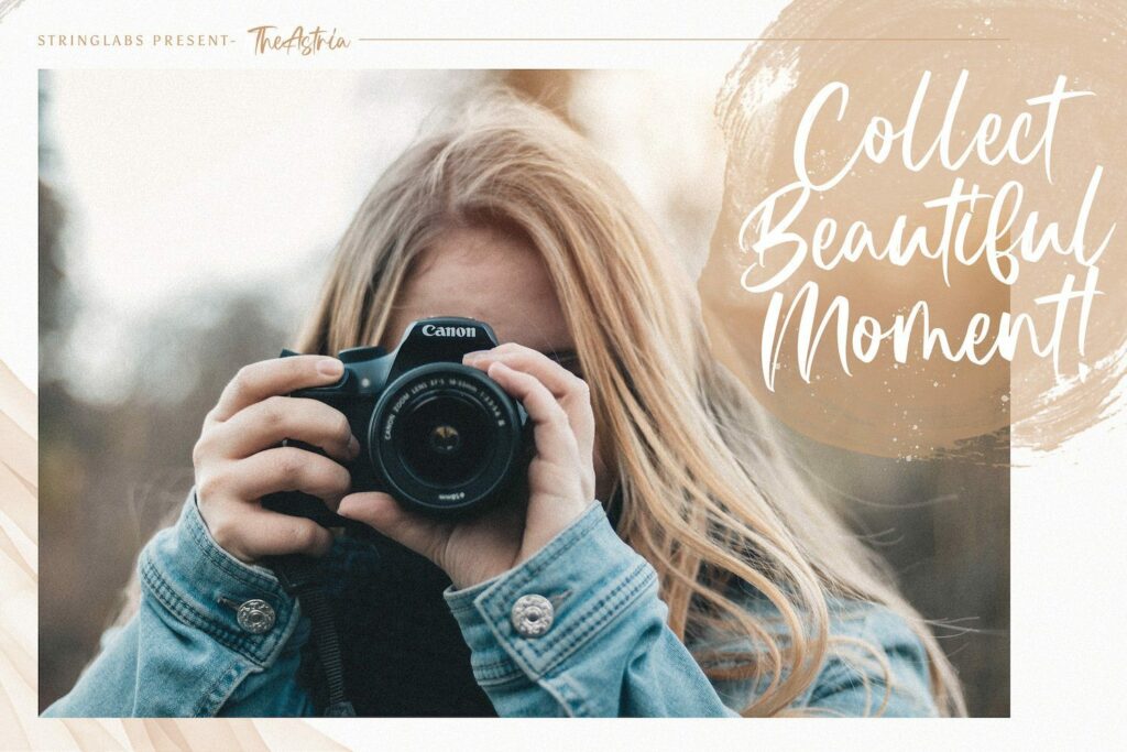 Astria - Handwritten Font Poster 8