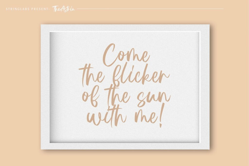 Astria - Handwritten Font Poster 9