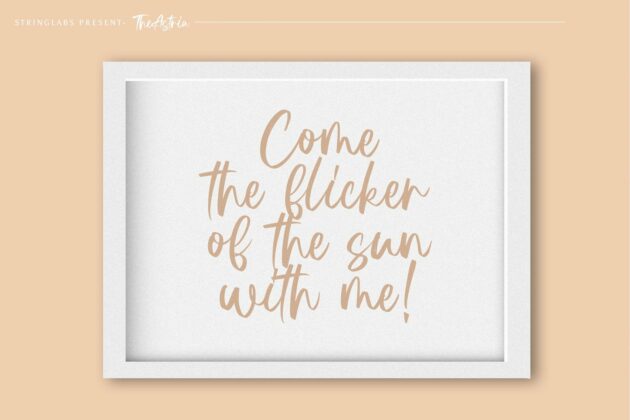 Astria - Handwritten Font Poster 9