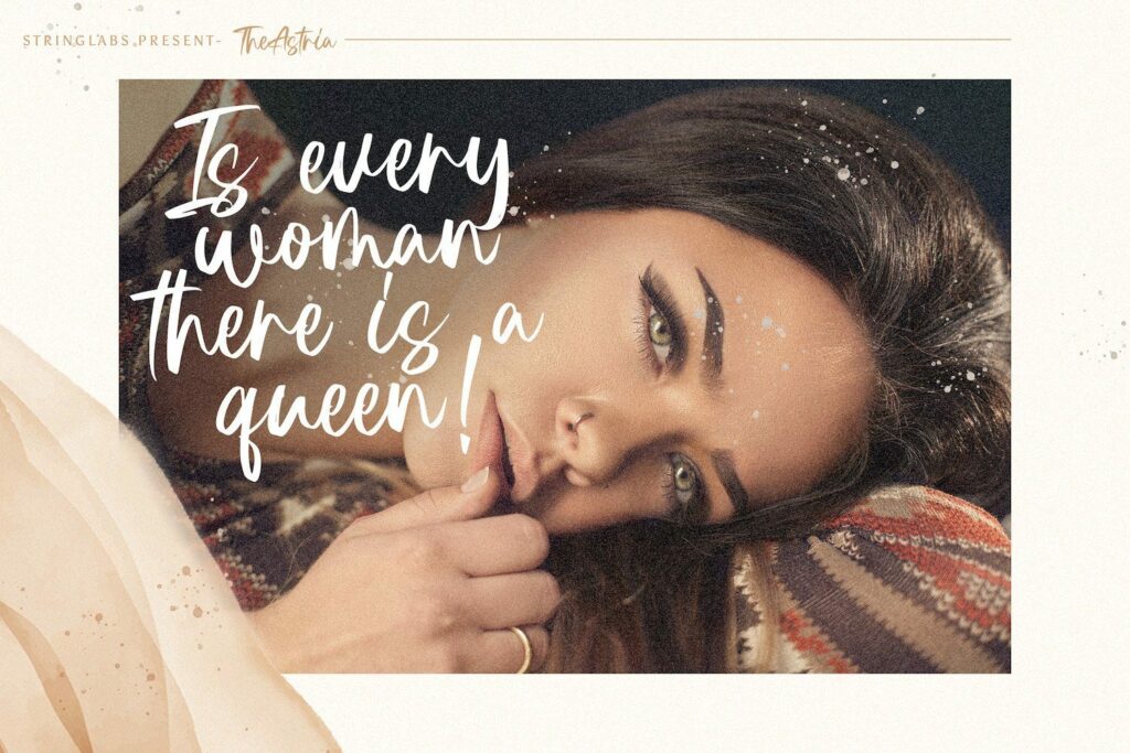 Astria - Handwritten Font Poster 10