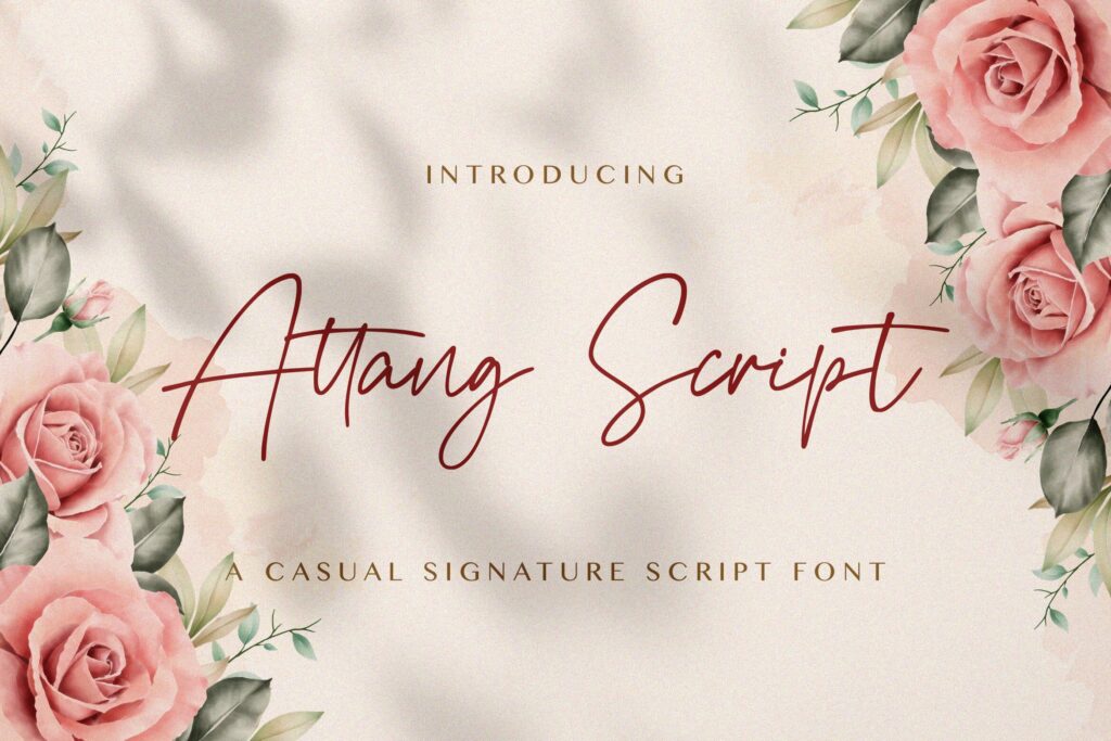 Attang Script - Handwritten Font Poster 7