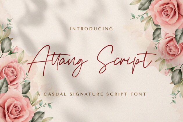 Attang Script - Handwritten Font Poster 7