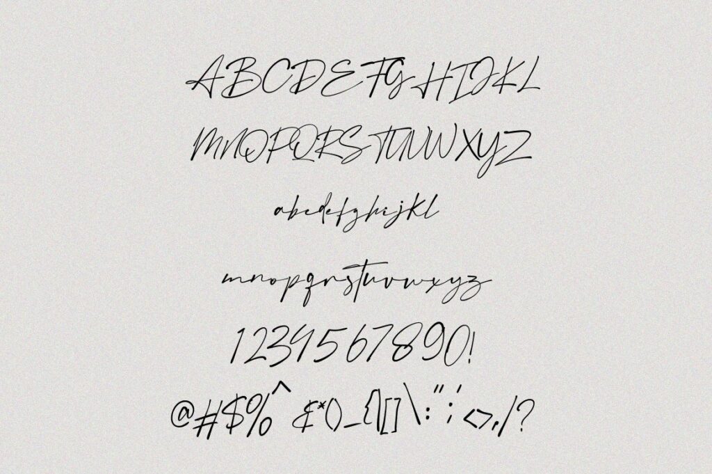 Austin Signature Font Poster 1