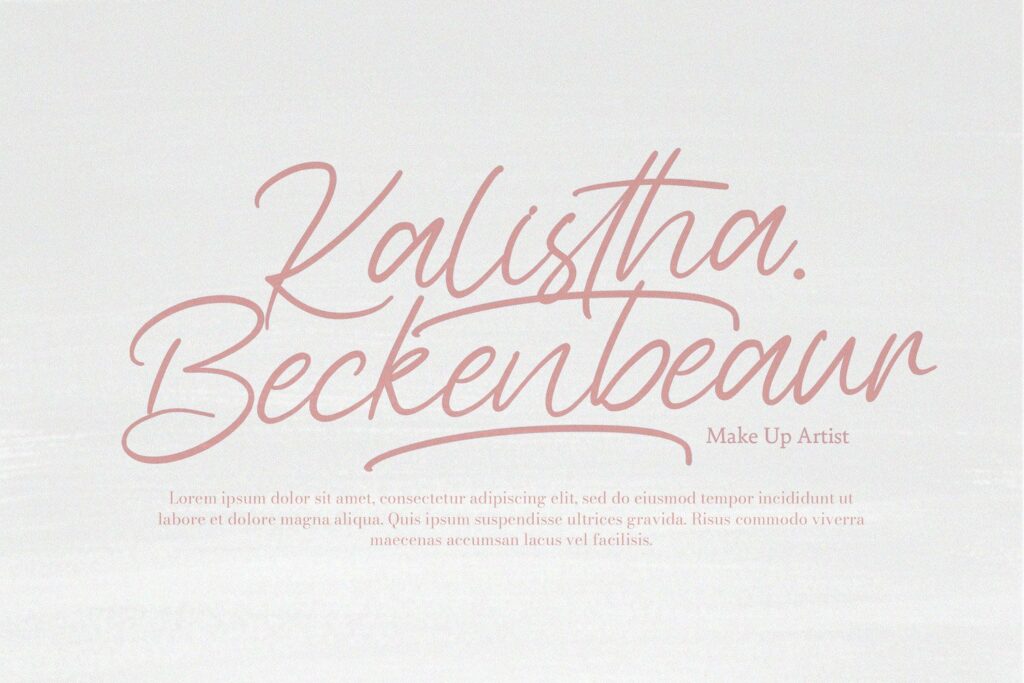 Awejatty - Handwritten Font Poster 1